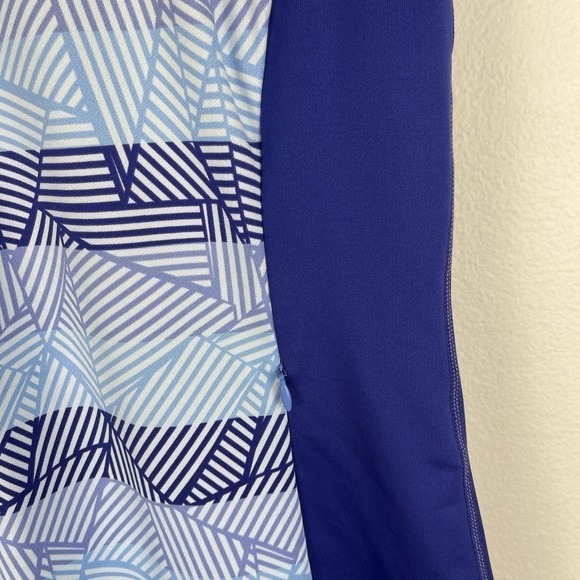 Title Nine Gidget 2.0 Summer Dress Blue Purple Printed Stretchy Women's Medium - Picture 4 of 7